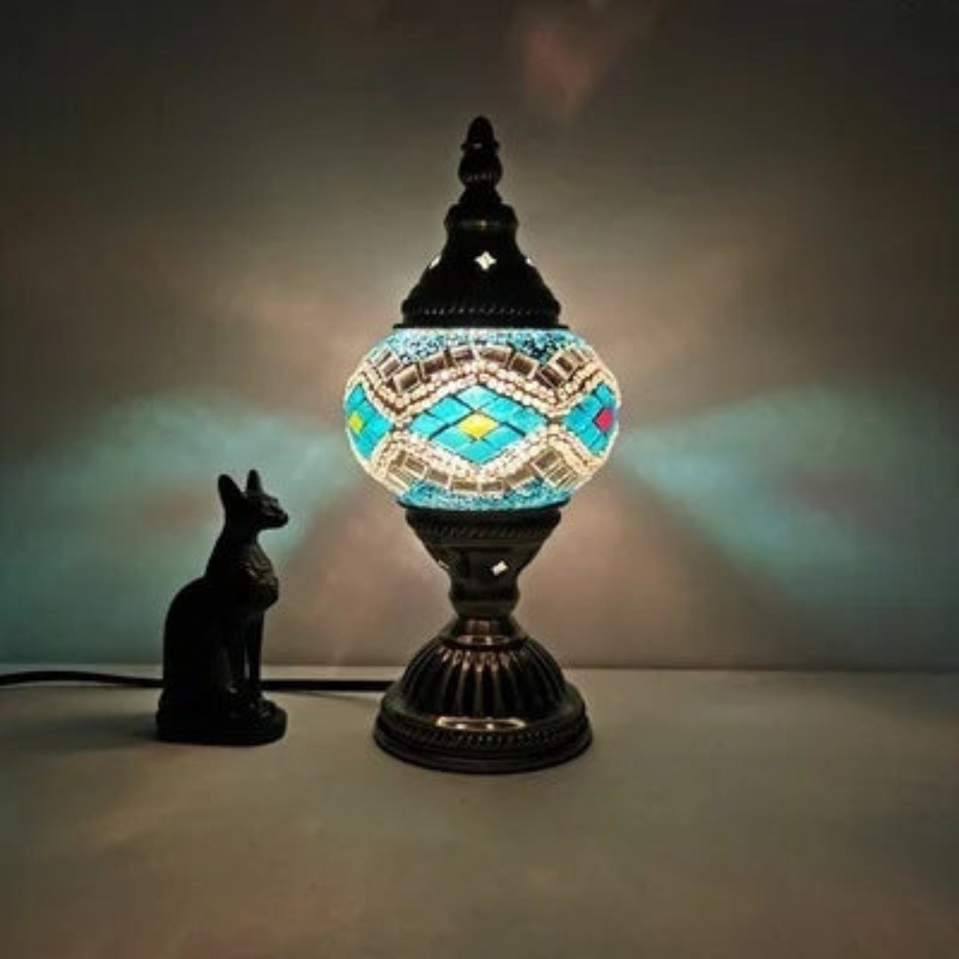 Colorful Mosaic Glass Table Lamp | Artistic Charm-5