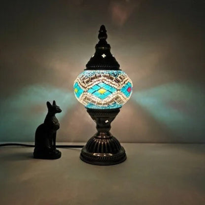 Colorful Mosaic Glass Table Lamp | Artistic Charm-5
