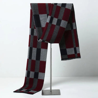 Men Elegant Plaid Scarf | Ian