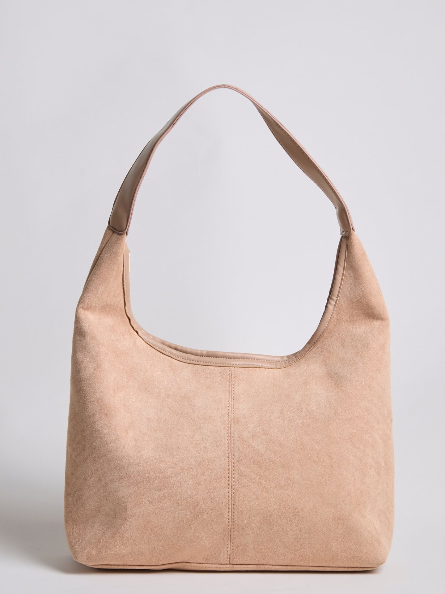 Suede Tote Bag with Pouch | Alberta