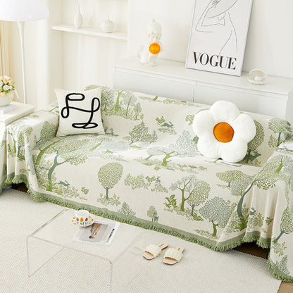 Sofa Cover Beige Chenille Ultra-Soft | Eden Grove 1