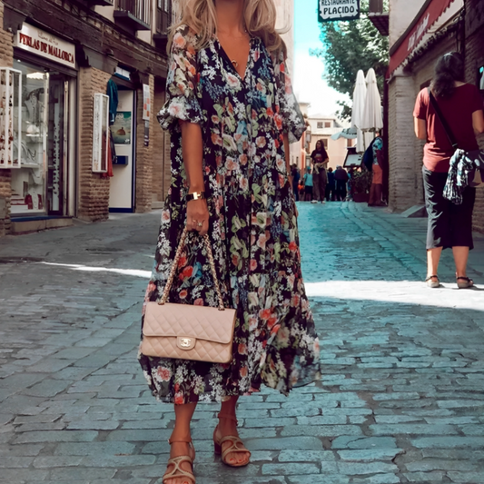 Women Floral Midi Dress | Serena