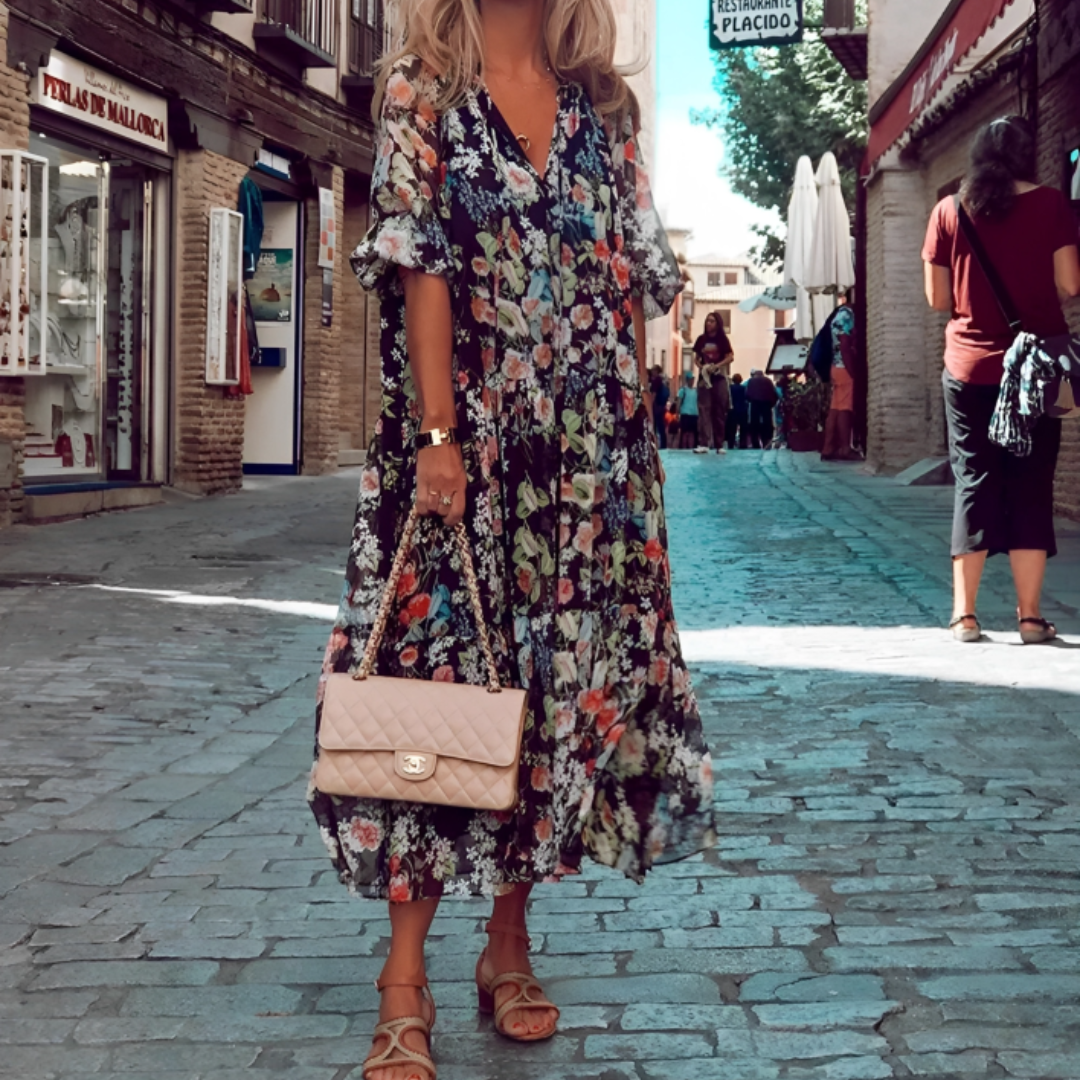 Floral Midi Dress | Serena