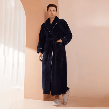 Neville | Unisex Plush Fleece Bathrobe for Women