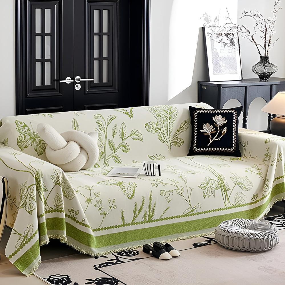 Sofa Cover Floral Pattern Fabric | Botanical Elegance 4