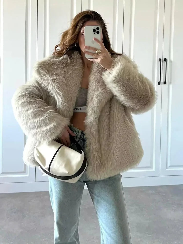 Luxury Faux Fur Jacket | Avienne