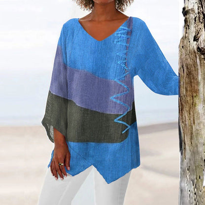 Vibrant Color Block Tunic | Kaela