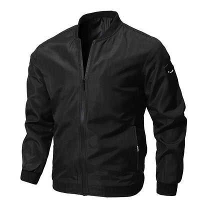 Men Classic Zip-Up Bomber Jacket | Ray