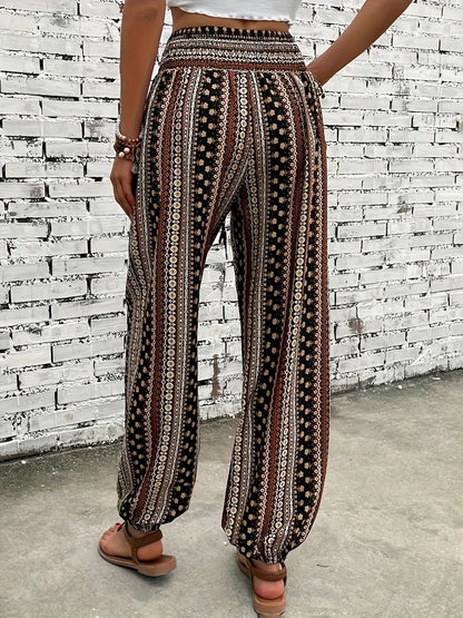 Viviana | Stylish High-Waist Printed Pants