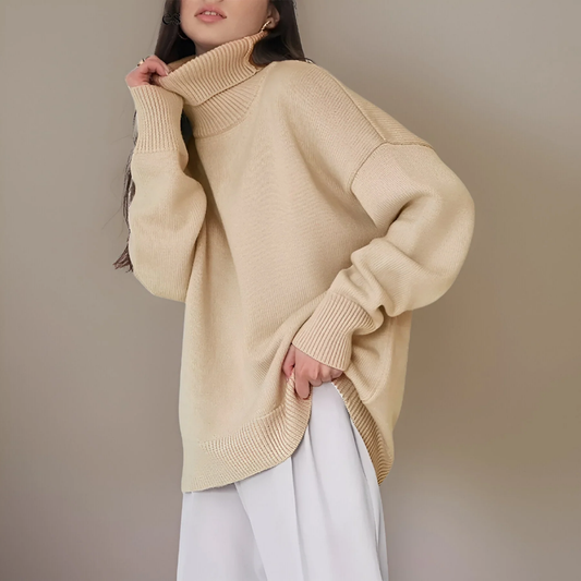 Women Chunky Turtleneck Sweater | Lindsay