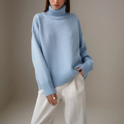 Women Chunky Turtleneck Sweater | Lindsay