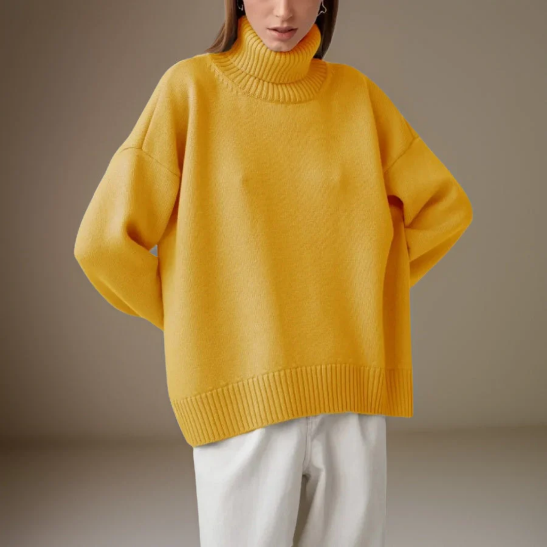 Women Chunky Turtleneck Sweater | Lindsay