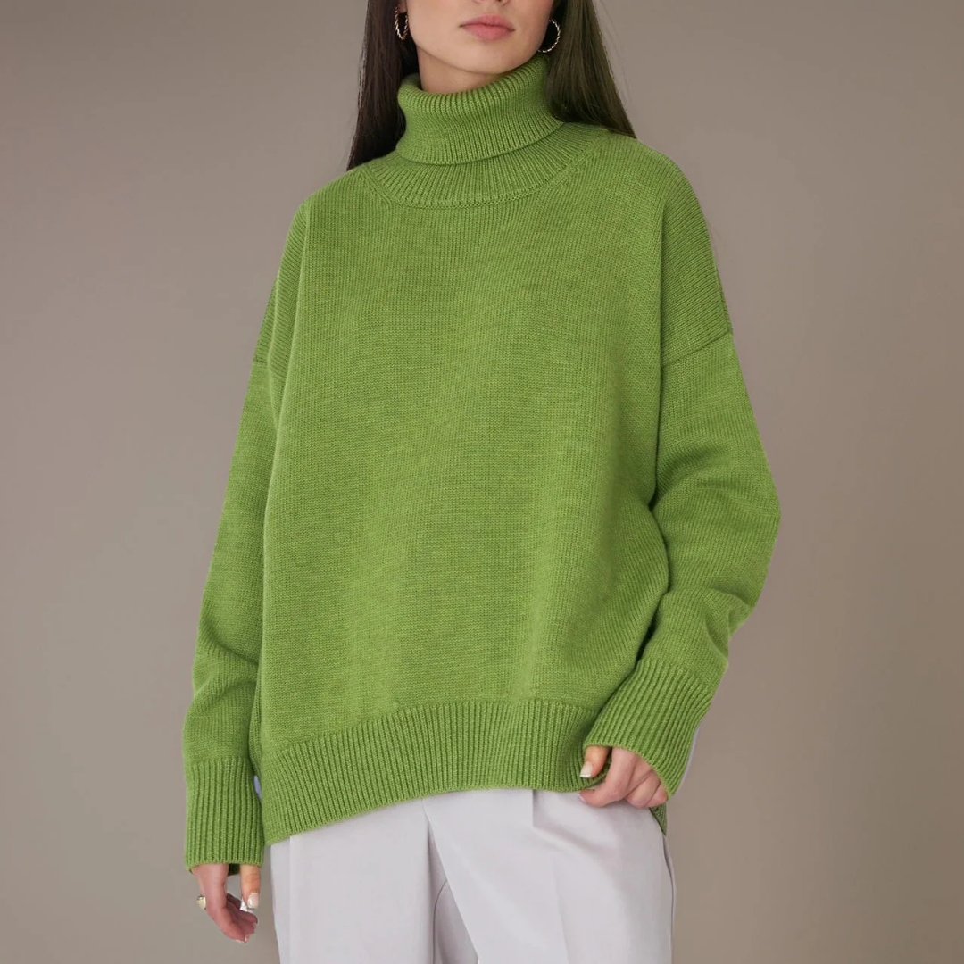 Women Chunky Turtleneck Sweater | Lindsay