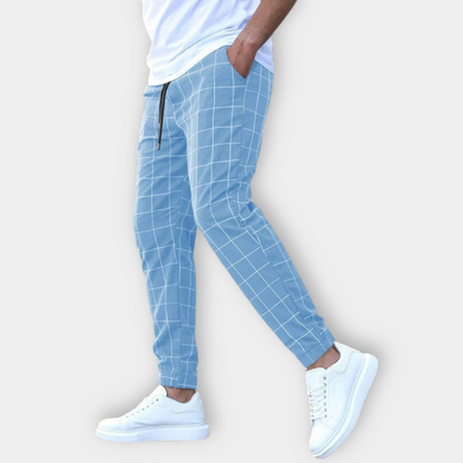 Variant image for Men's Jogger Pants Checked Cotton | Conrad-1
