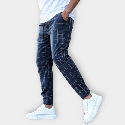 Variant image for Men's Jogger Pants Checked Cotton | Conrad-17