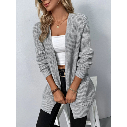 Women Open Front Knit Cardigan | Amelina