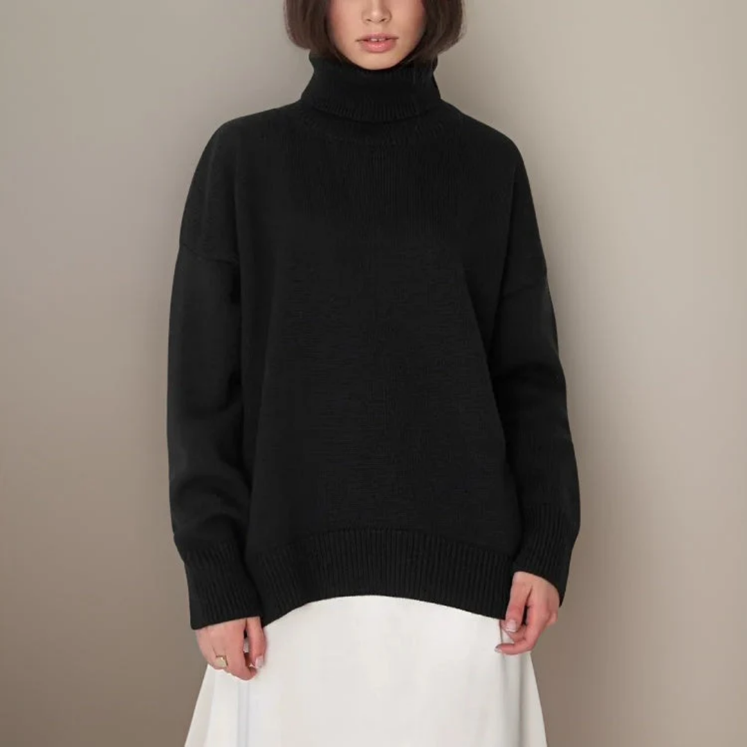 Women Chunky Turtleneck Sweater | Lindsay