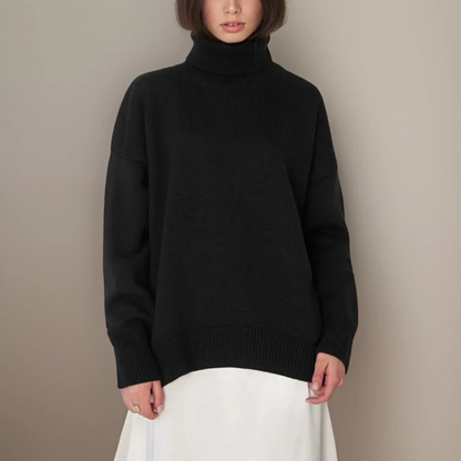 Women Chunky Turtleneck Sweater | Lindsay