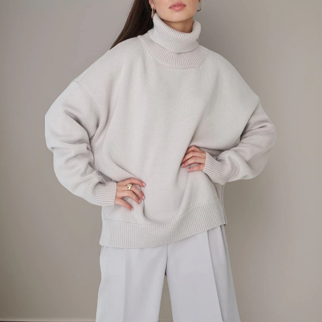 Women Chunky Turtleneck Sweater | Lindsay