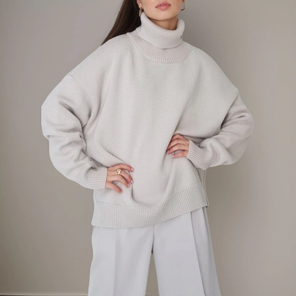 Women Chunky Turtleneck Sweater | Lindsay