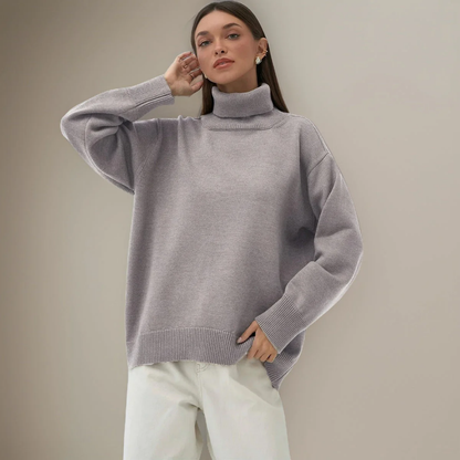 Women Chunky Turtleneck Sweater | Lindsay