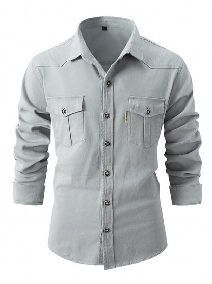 Men’s Long Sleeve Utility Shirt | Philip