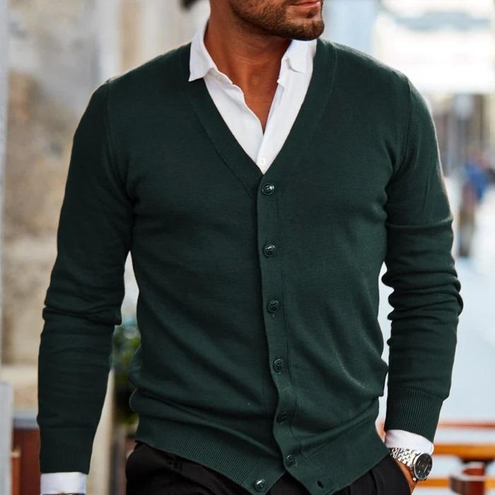 Men Classic Buttoned Cardigan | Joshua