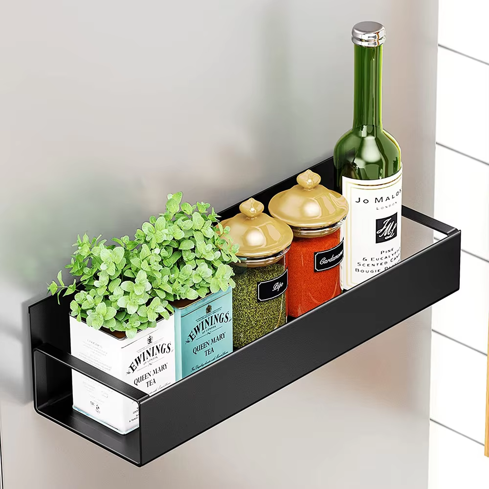 Magnetic Spice Rack Black Carbon Steel | Kitchen Organizer 5