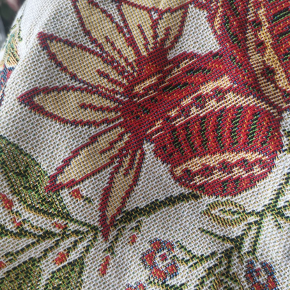 Home Throw Blanket Floral Polyester Cotton | Country Charm 3
