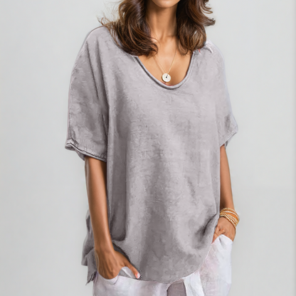 Relaxed Linen T-Shirt | Lavinia