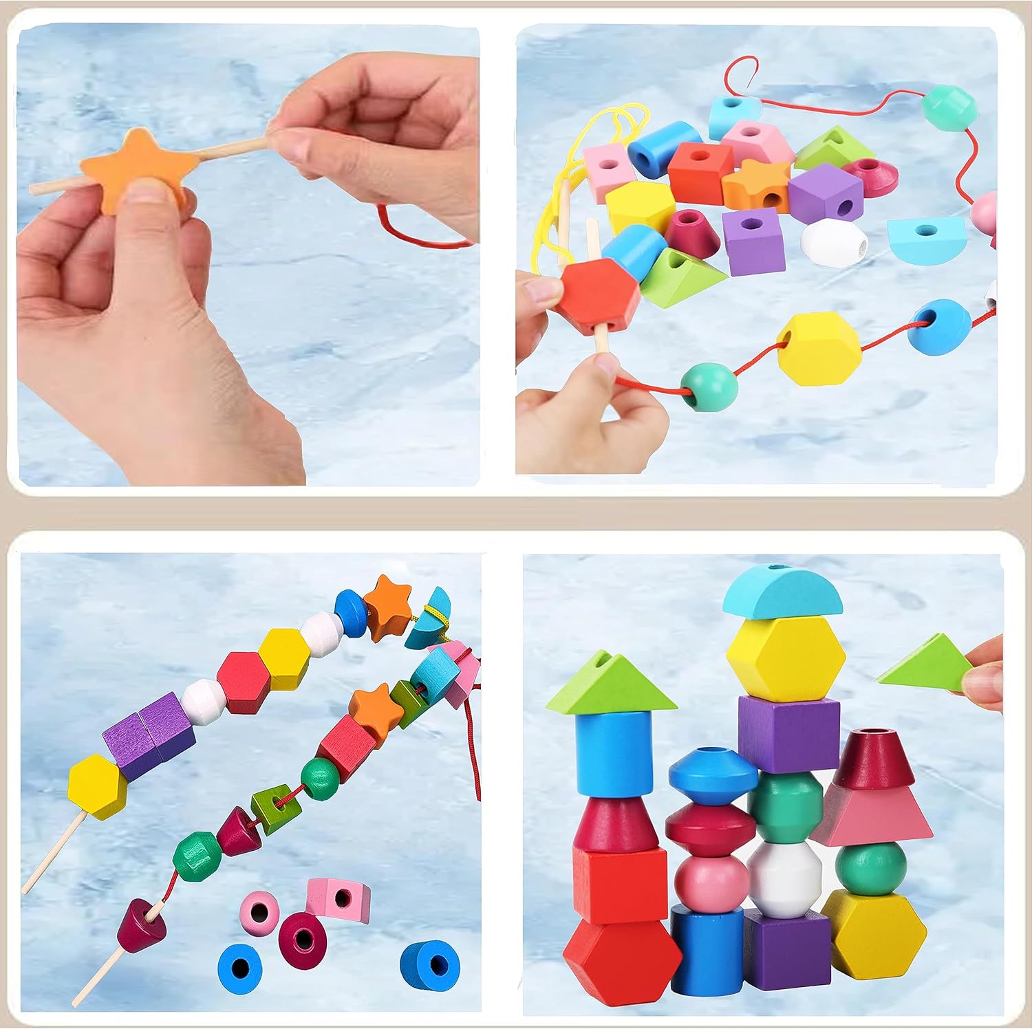 Educational Toy Wooden Puzzle Blocks for 3 Year Olds | Learning Fun-3