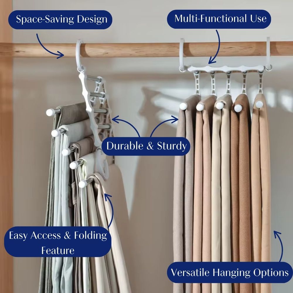 Multi-Functional Pants Rack Organizer | Closet Essential 3