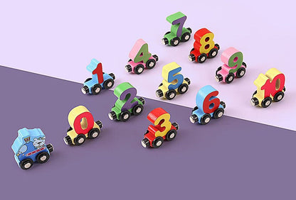Kids Wooden Train Set Magnetic Toy | Learning Fun-5