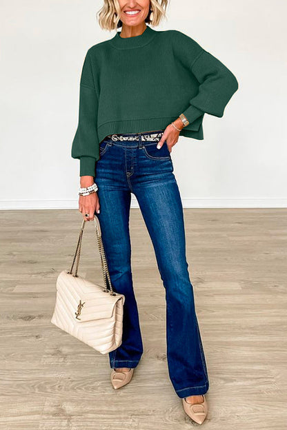 Women Oversized Cropped Sweater | Ashlyn