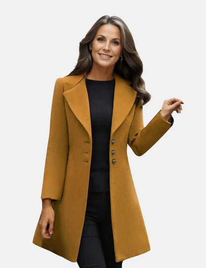 Women Tailored Buttoned Coat | Zaira