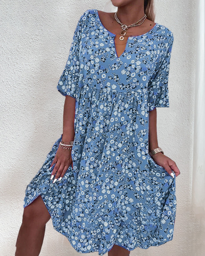 Floral Pattern Midi Dress | Daisy