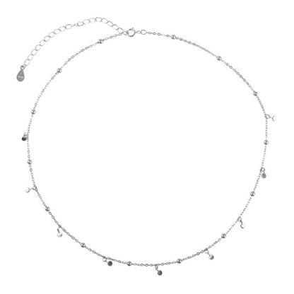 Women Silver Drop Necklace Alloy | Elegant Charm-4