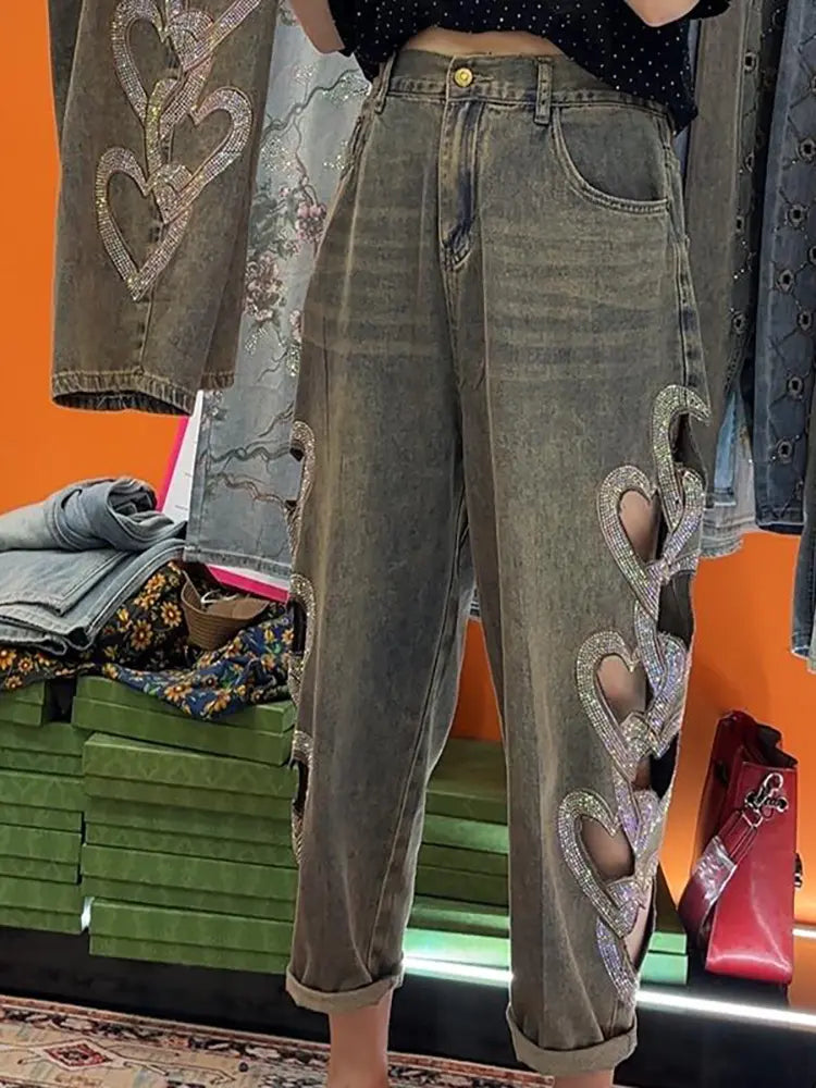 Women Distressed Jeans Blue Denim | Vintage Chic-3