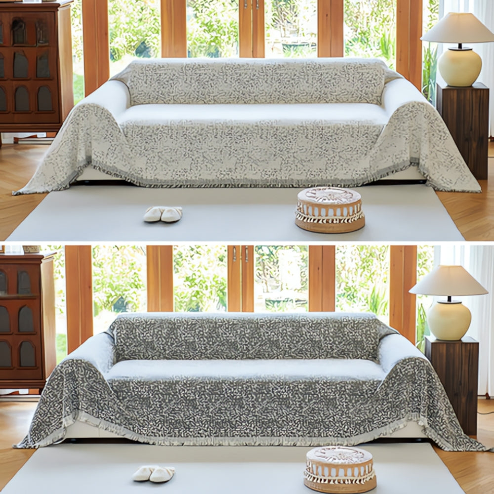 Sofa Cover Reversible Cotton Blend | Nordic Charm 6