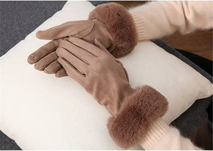 Women Luxurious Faux Fur Winter Gloves | Juliet