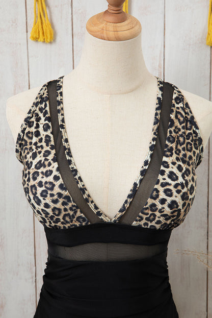 Leopard Print Mesh Swimsuit | Joann