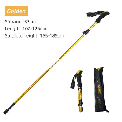 5-Section Telescopic Hiking Poles – Lightweight Collapsible Walking Sticks for Hiking and Camping, Adjustable 65-135 cm 8