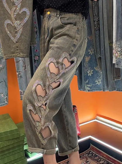 Women Distressed Jeans Blue Denim | Vintage Chic-1