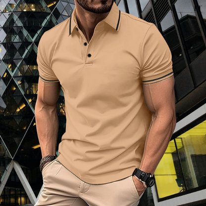 Classic Polo Shirt with Contrast Trim | Ethan