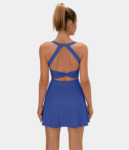 Sleeveless A-Line Athletic Dress with Racerback | Victoria