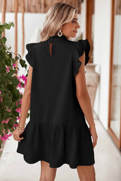 Shift Dress with Round Neck | Caylee