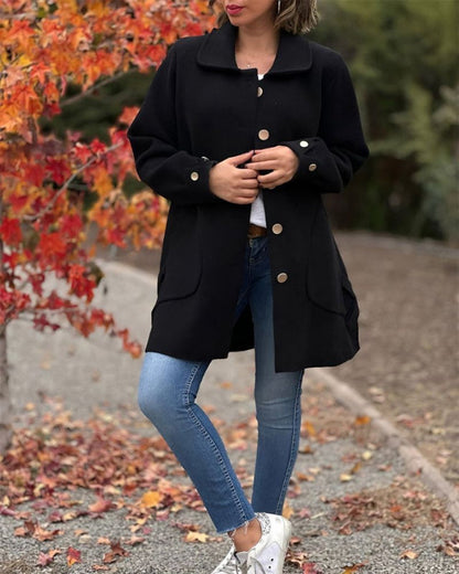 Women Chic Jacket Black Premium Fabric | Harper-6