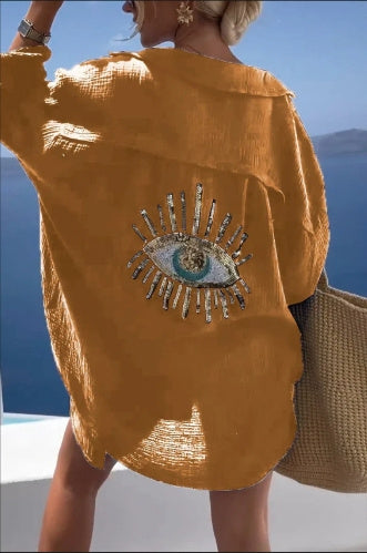 Men Embroidered Oversized Shirt Dress | Ruth