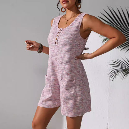 Women Jumpsuit Pink Polyester | Elegant Casual-5