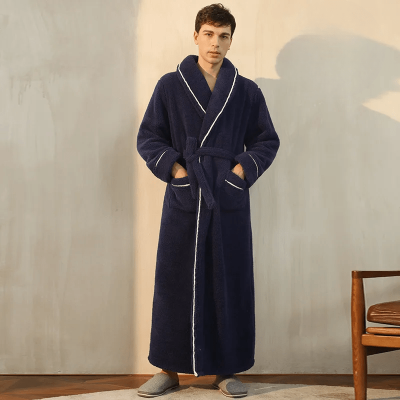 Neville | Unisex Plush Fleece Bathrobe for Women